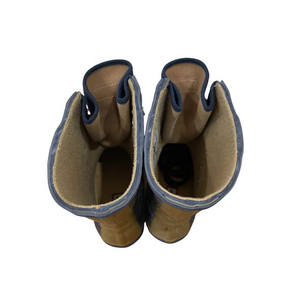 Hunter Boots Sascha Blue Lace Up Rain Boots Size 7F/ 6M - Picture 5 of 12